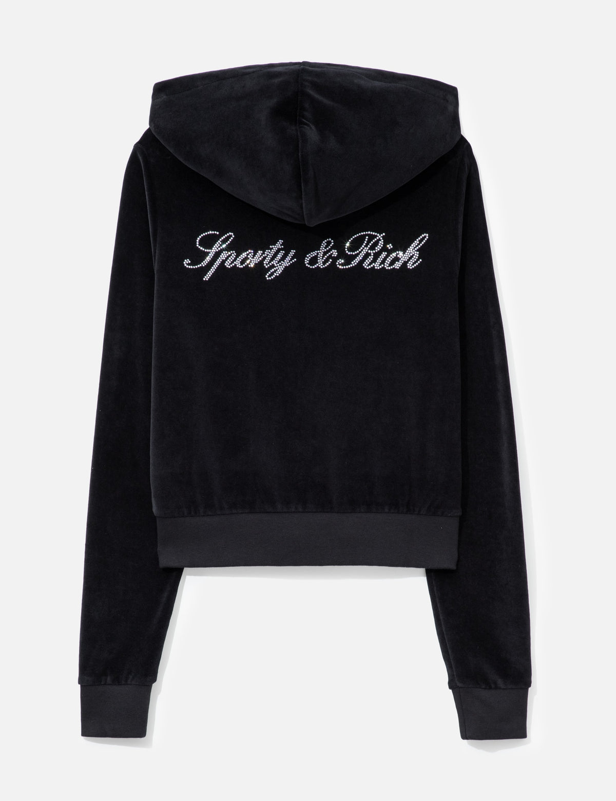 Sporty And Rich スポーティ＆リッチ【本物保証】 パーカー ストリート系 レディース Signature Logo Krystal Zip Hoodie