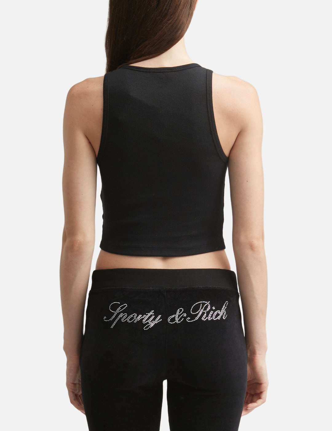 Sporty And Rich スポーティ＆リッチ 【本物保証】 Tシャツ ストリート系 レディース Signature Logo Krystal Tank