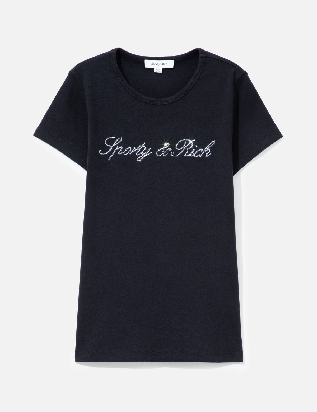 Sporty And Rich スポーティ＆リッチ【本物保証】 Tシャツ ストリート系 レディース Signature Logo Krystal Tee