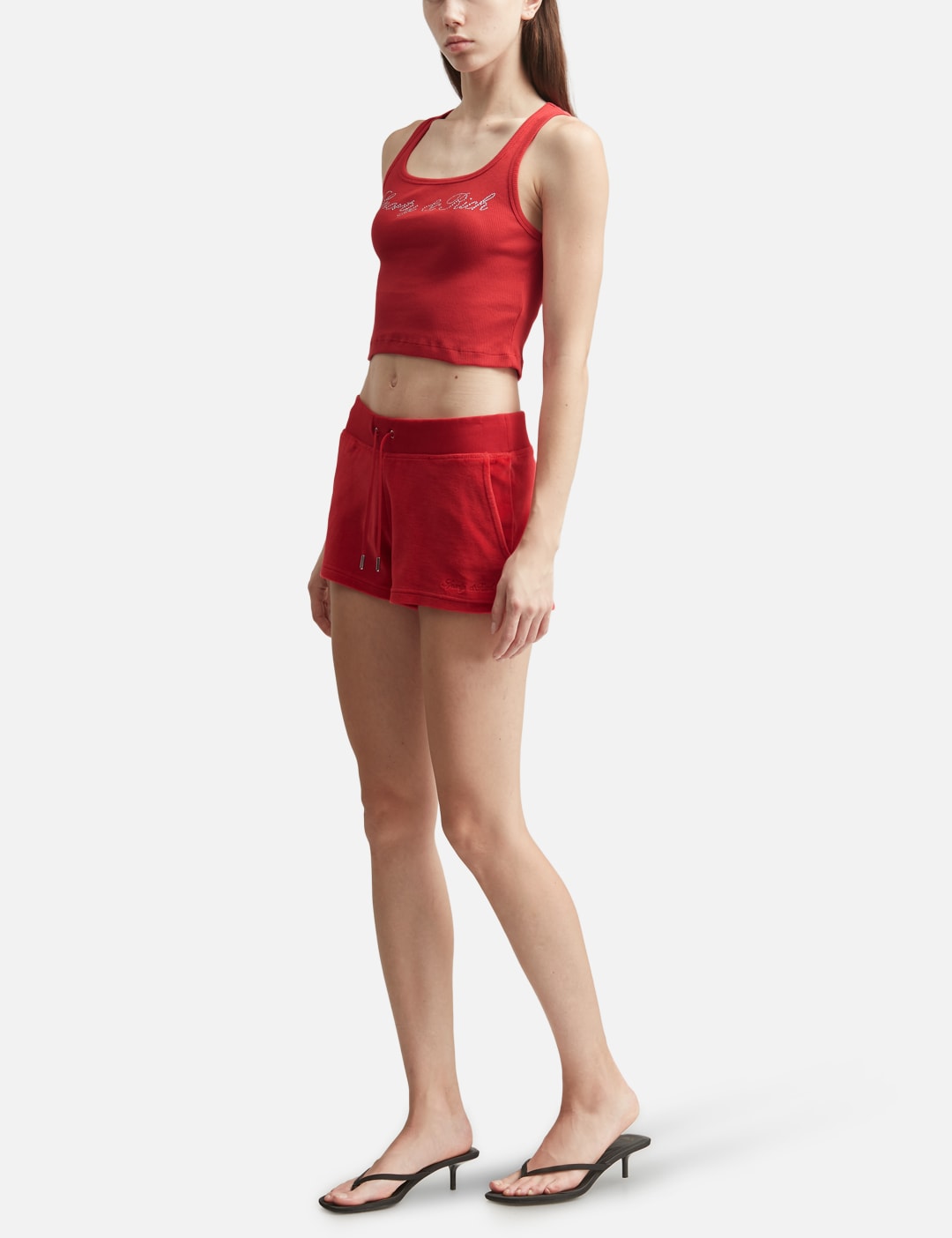Sporty And Rich スポーティ＆リッチ【本物保証】 ショートパンツ ストリート系 レディース Signature Logo Krystal Short