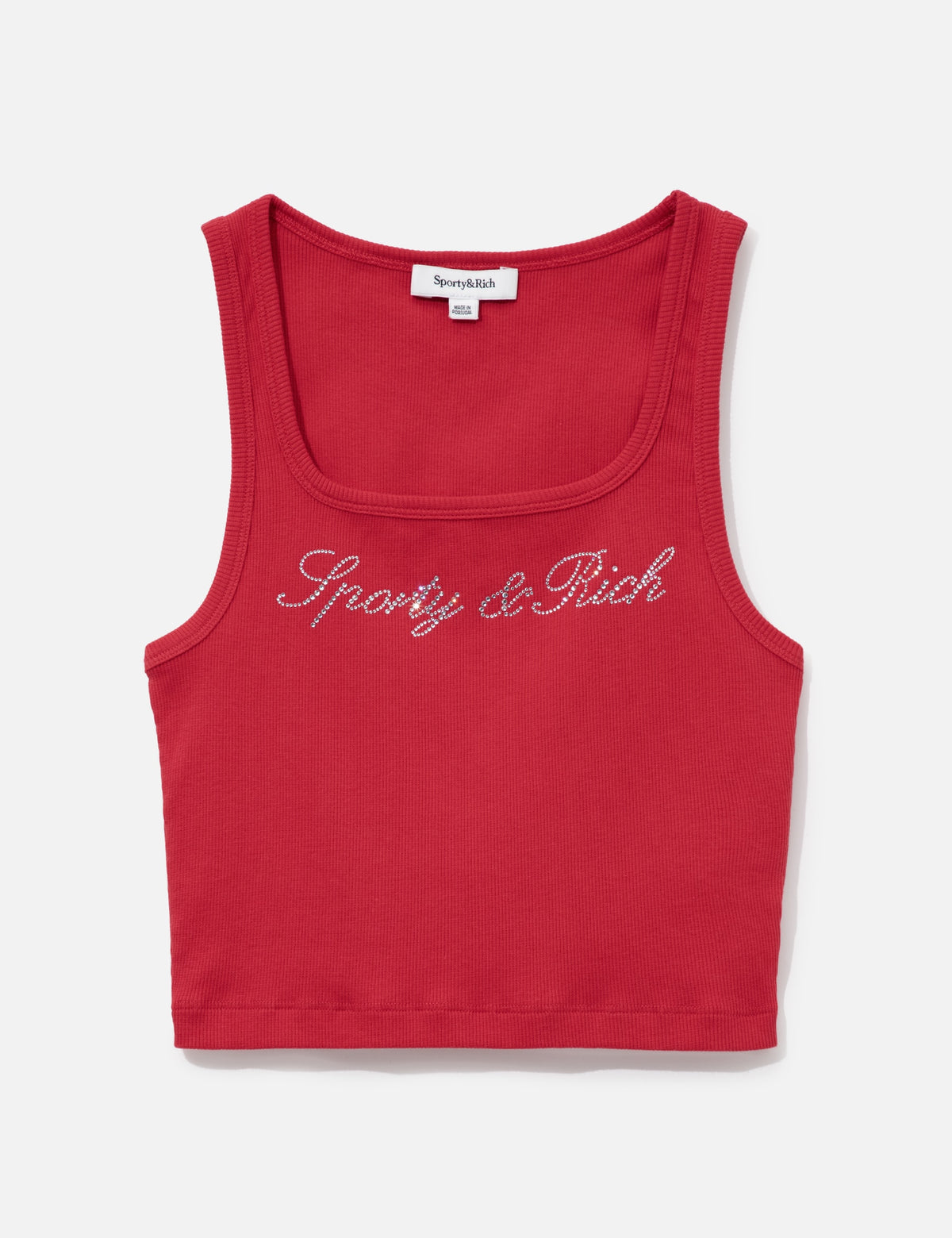 Sporty And Rich スポーティ＆リッチ 【本物保証】 Tシャツ ストリート系 レディース Signature Logo Krystal Tank