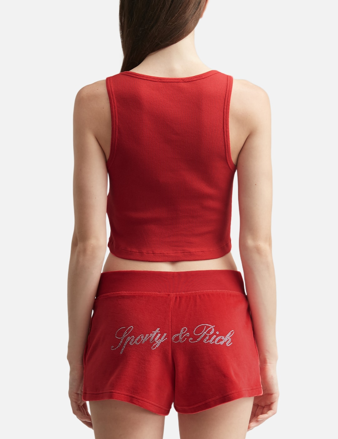 Sporty And Rich スポーティ＆リッチ 【本物保証】 Tシャツ ストリート系 レディース Signature Logo Krystal Tank