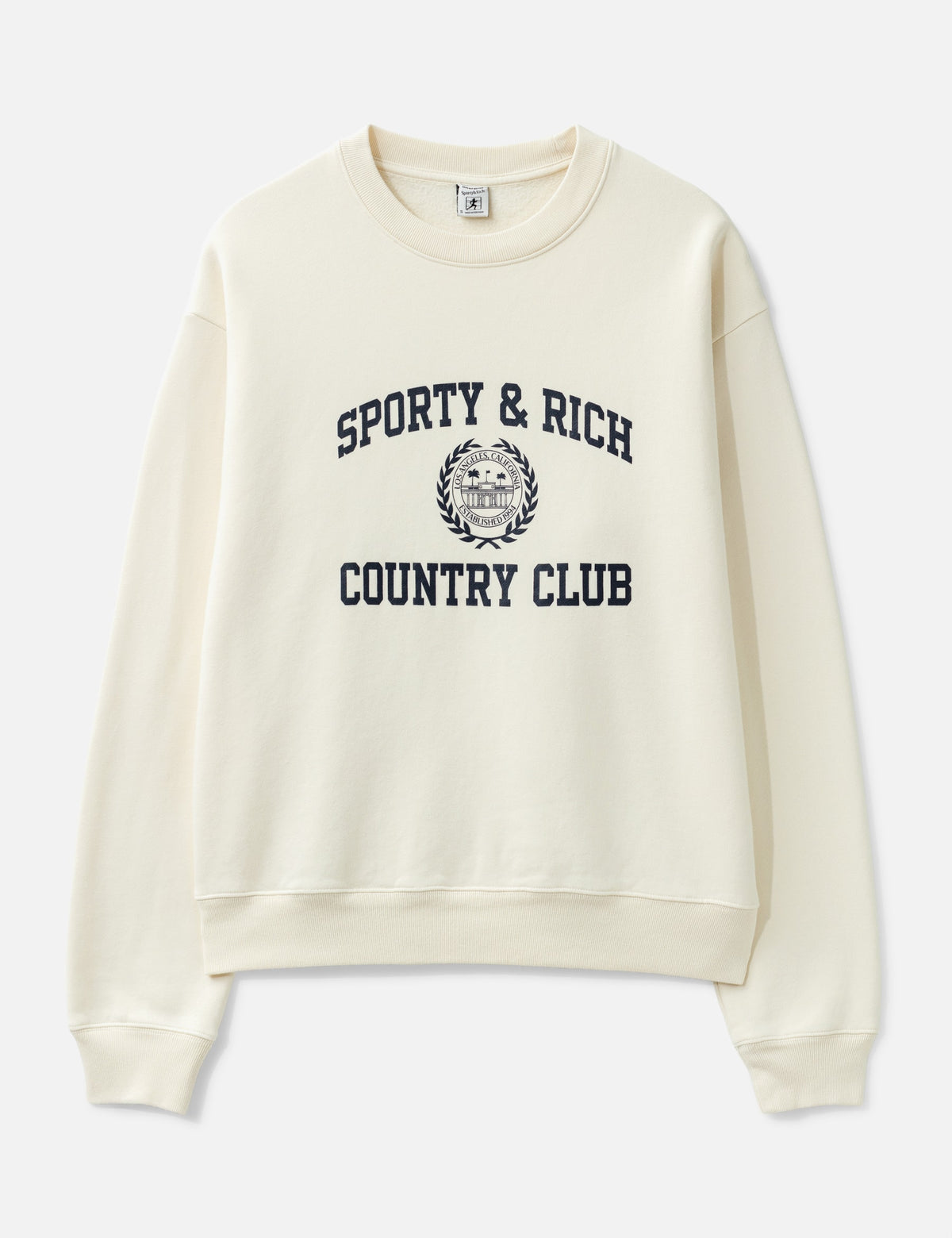 Sporty And Rich スポーティ＆リッチ 【本物保証】 スウェット ストリート系 レディース Varsity Crest Crewneck