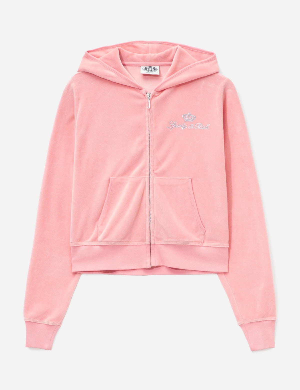 Sporty And Rich スポーティ＆リッチ 【本物保証】 パーカー ストリート系 レディース Sporty & Rich X Juicy Couture Script Velour Zip Hoodie