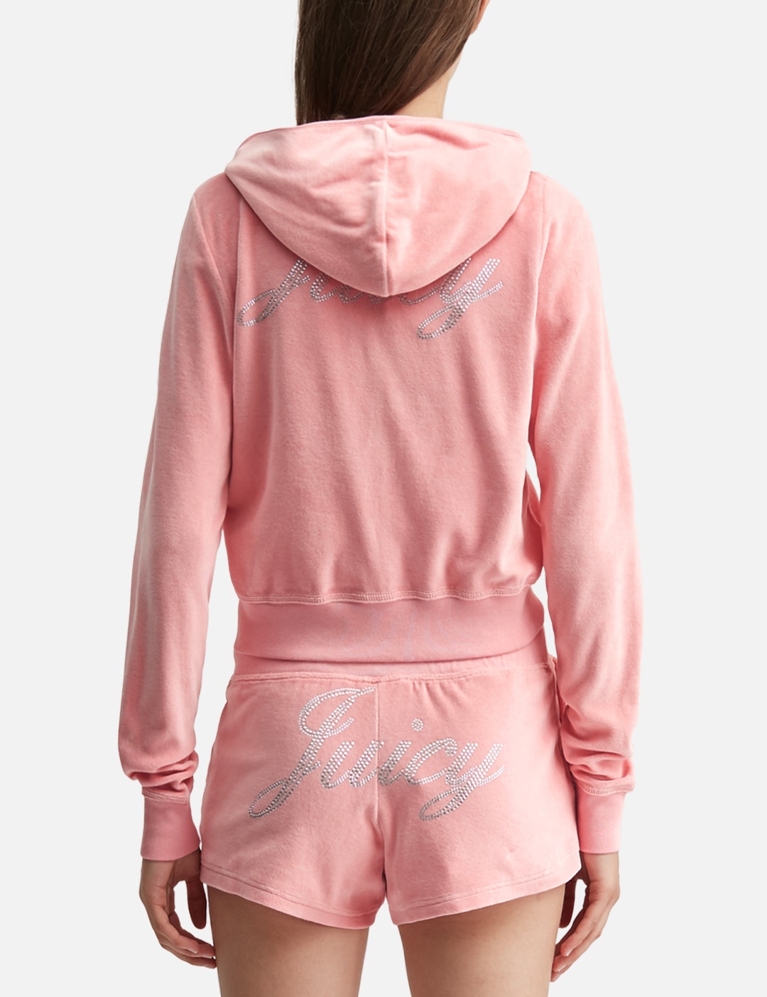 Sporty And Rich スポーティ＆リッチ 【本物保証】 パーカー ストリート系 レディース Sporty & Rich X Juicy Couture Script Velour Zip Hoodie