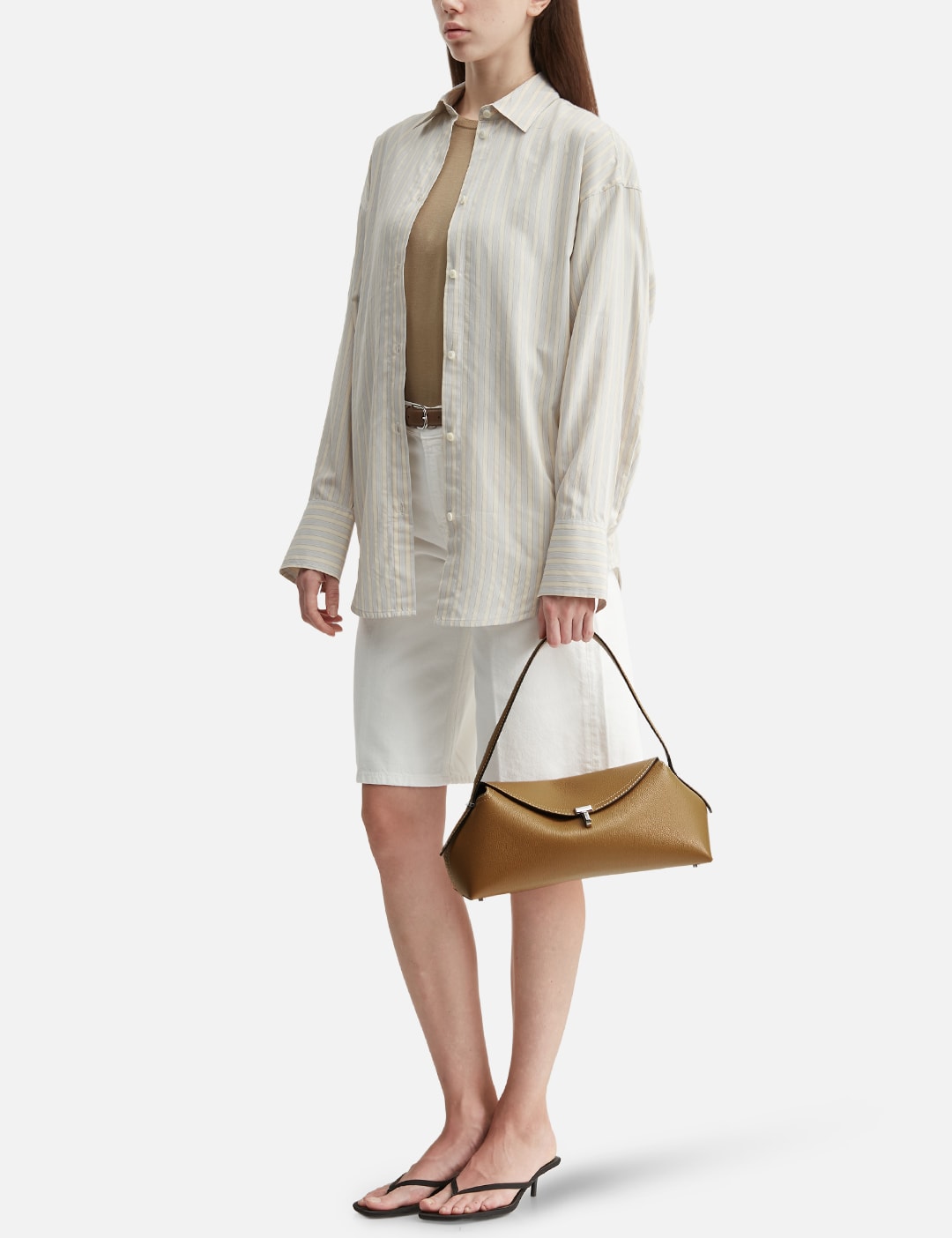 Toteme トテーム 【本物保証】 バッグ ストリート系 レディース T-Lock Grained-Leather Shoulder