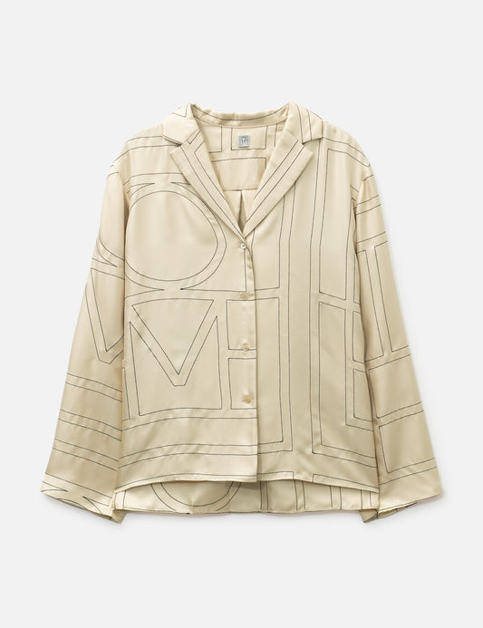 Toteme トテーム 【本物保証】 シャツ ストリート系 レディース Monogram Silk PJ Top