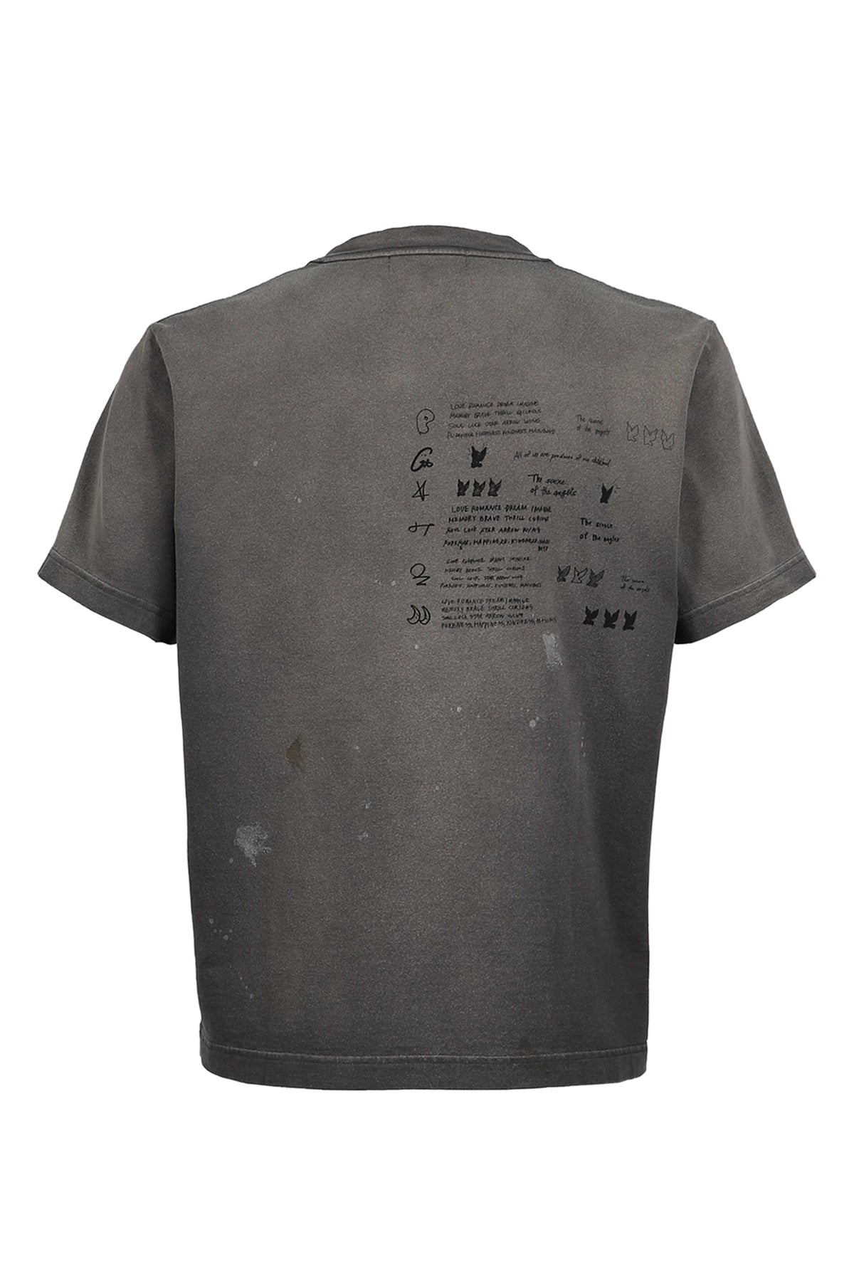 MASU エムエーエスユー 【本物保証】 パーカー、ストリートスタイル、メンズ WASTED BLACK ANGEL T-SHIRT / BLK