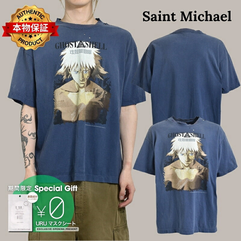 Saint Michael セントマイケル  【本物保証】Tシャツ、ストリートスタイル、メンズ GS_SS TEE/GST IN THE S
