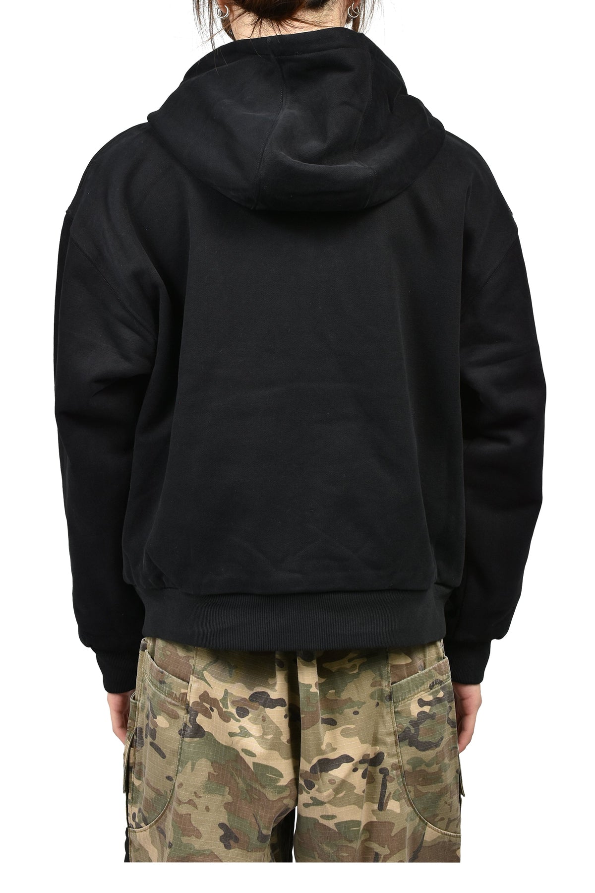 Matthew M. Williams マシュー・M・ウィリアムズ【本物保証】 パーカー、ストリートスタイル、メンズ DOUBLE LAYER ZIP UP HOODIE / BLK