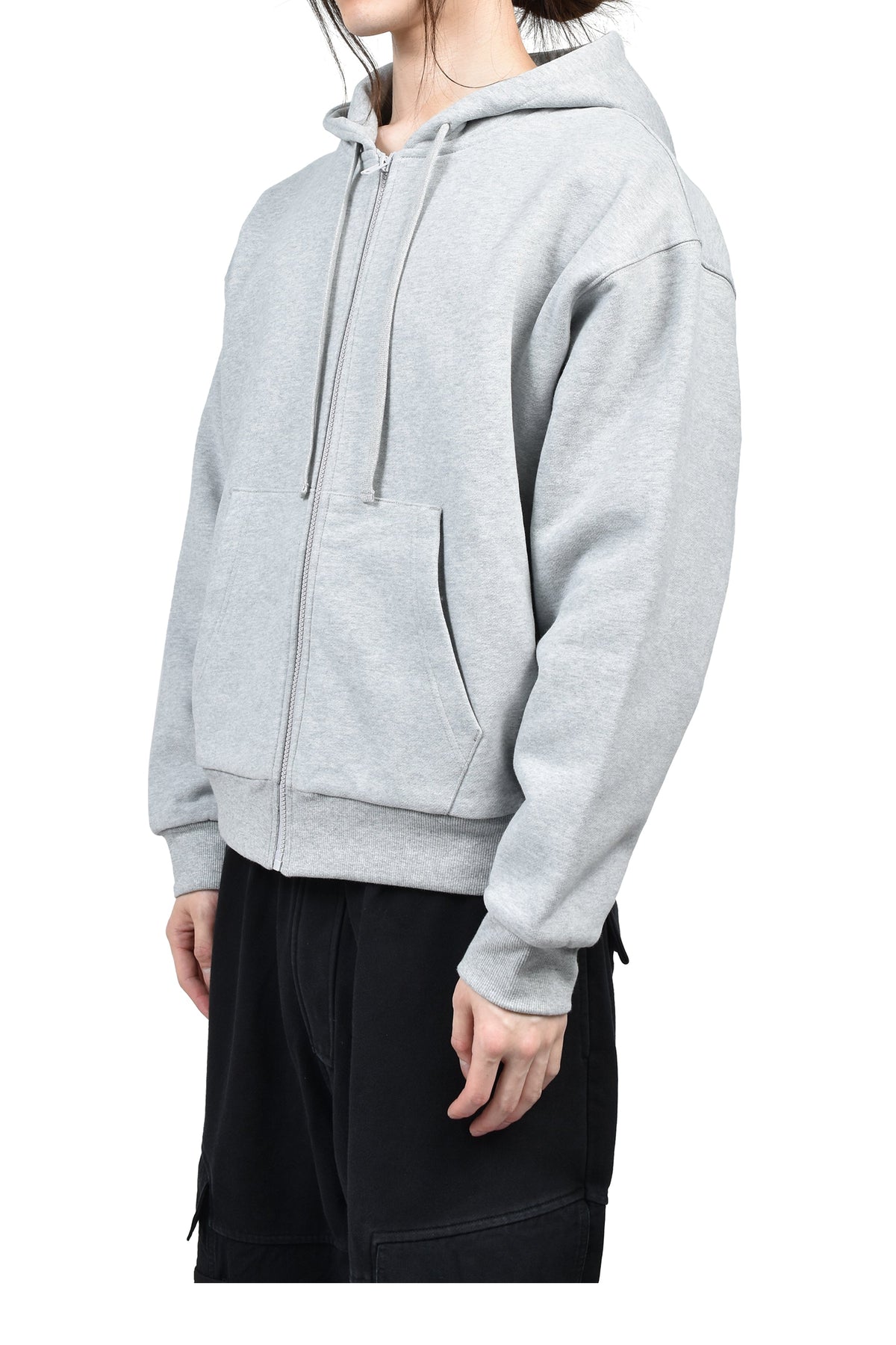 Matthew M. Williams マシュー・M・ウィリアムズ【本物保証】 パーカー、ストリートスタイル、メンズ   DOUBLE LAYER ZIP UP HOODIE / GRY
