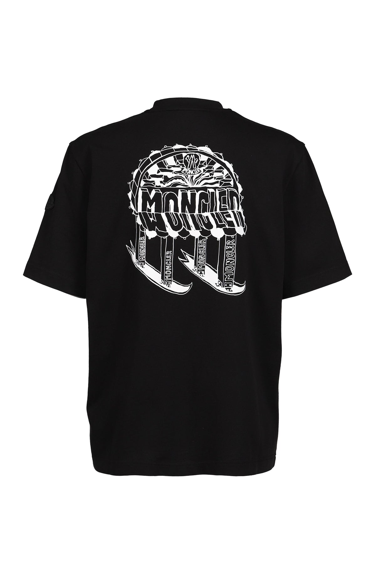 MONCLER モンクレール【本物保証】Tシャツ、ストリートスタイル、メンズ SS T-SHIRT / BLK