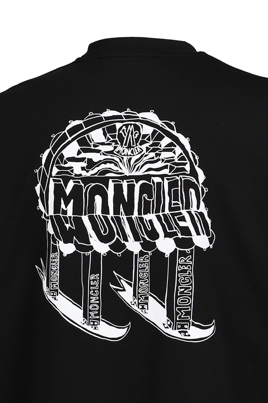 MONCLER モンクレール【本物保証】Tシャツ、ストリートスタイル、メンズ SS T-SHIRT / BLK