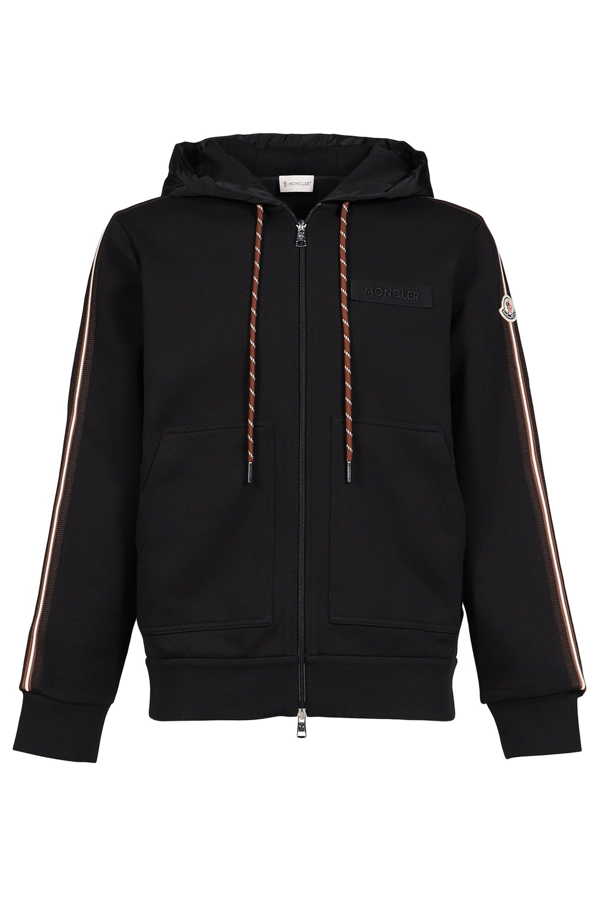 MONCLER モンクレール【本物保証】パーカー、ストリートスタイル、メンズ  ZIP UP CARDIGAN / BLK