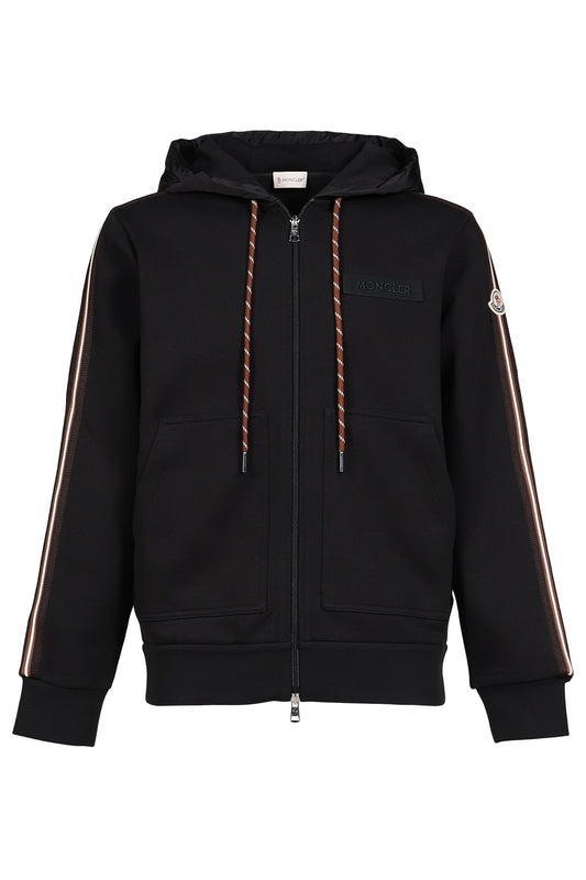 MONCLER モンクレール【本物保証】パーカー、ストリートスタイル、メンズ  ZIP UP CARDIGAN / BLK