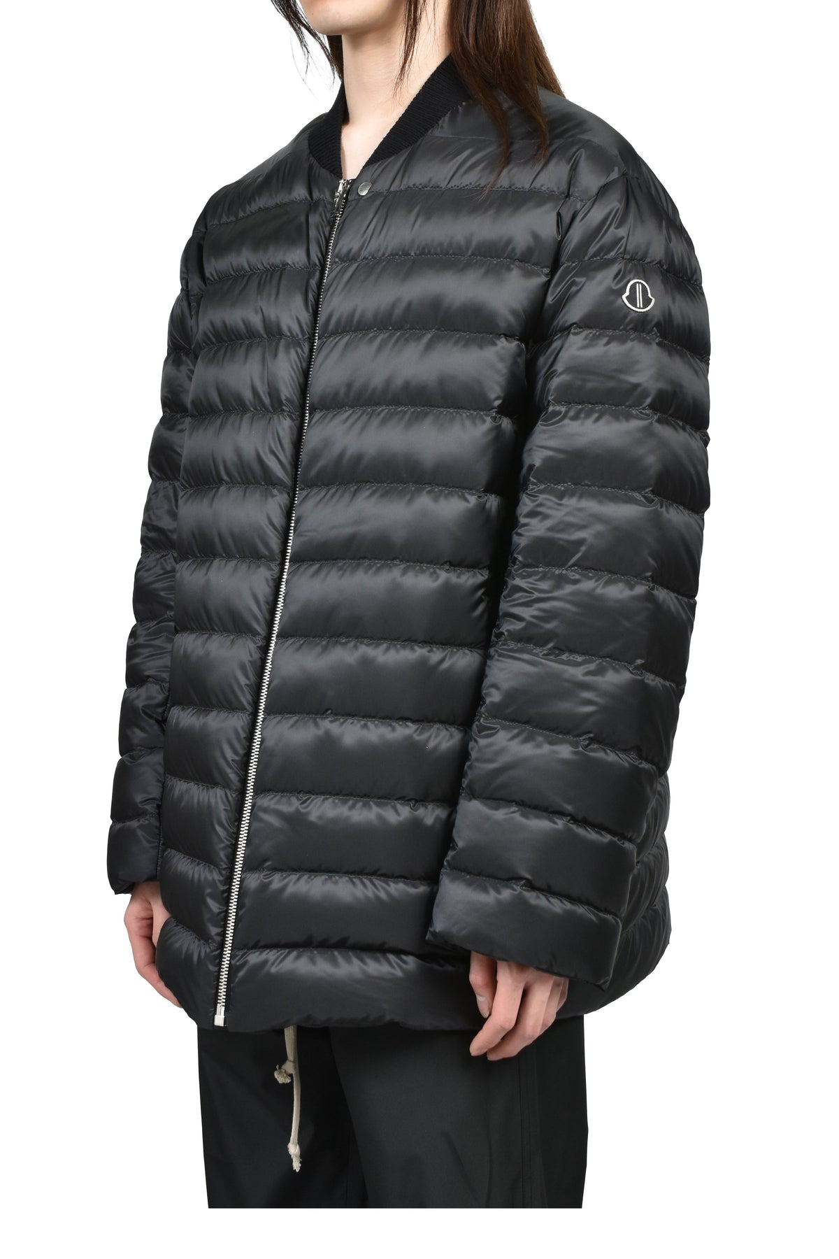 MONCLER + RICK OWENS モンクレール【本物保証】ダウンジャケット、ストリートスタイル、メンズ FLIGHT PARKA / BLK