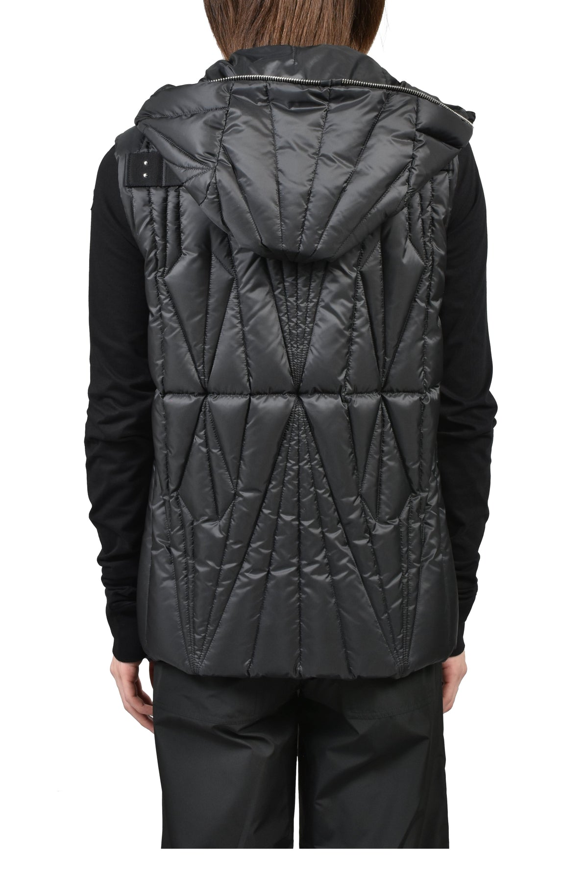 MONCLER + RICK OWENS モンクレール【本物保証】ベスト、ストリートスタイル、メンズGEOCAMO ZIPLOCK VEST / BLK
