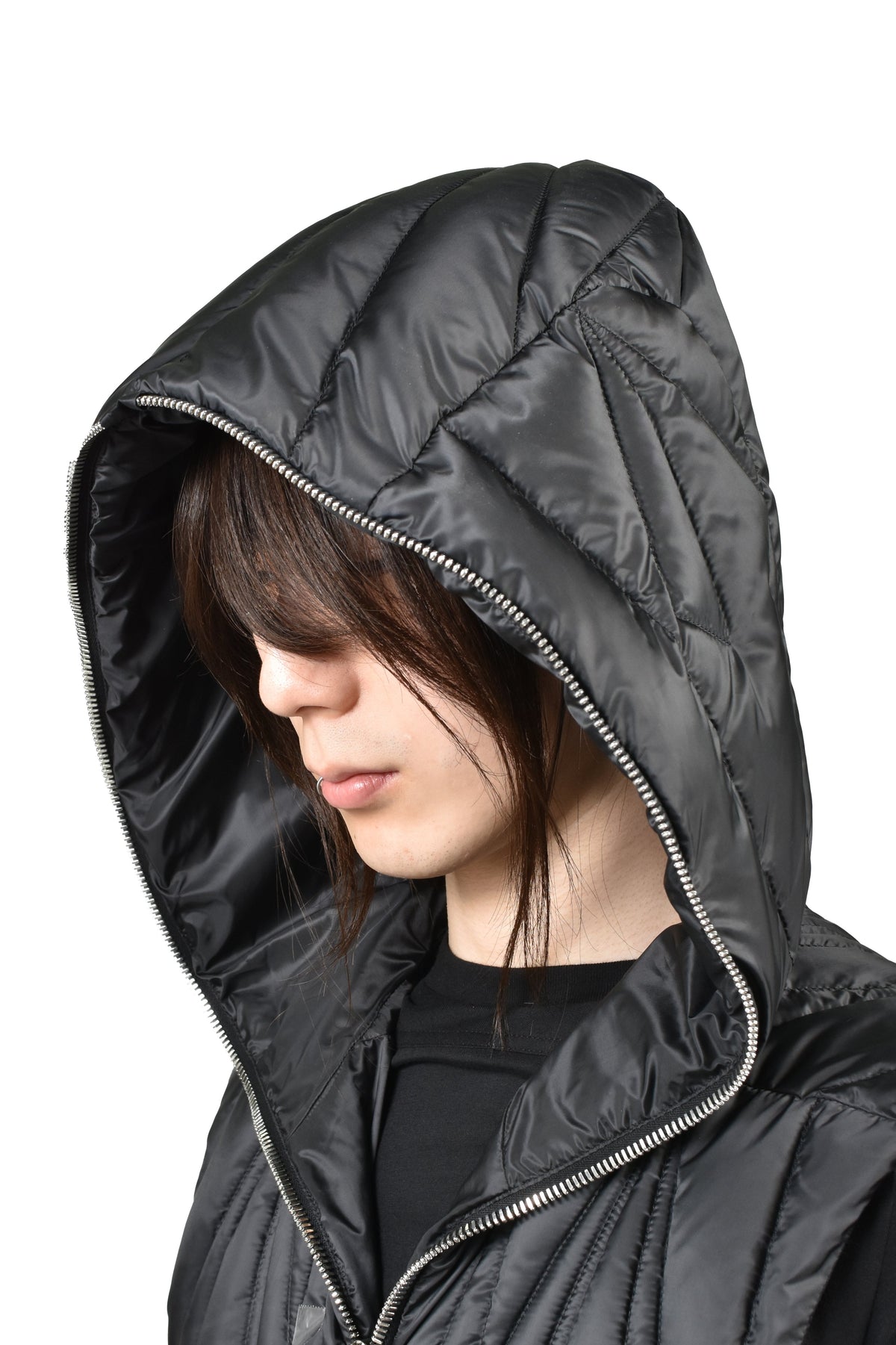 MONCLER + RICK OWENS モンクレール【本物保証】ベスト、ストリートスタイル、メンズGEOCAMO ZIPLOCK VEST / BLK