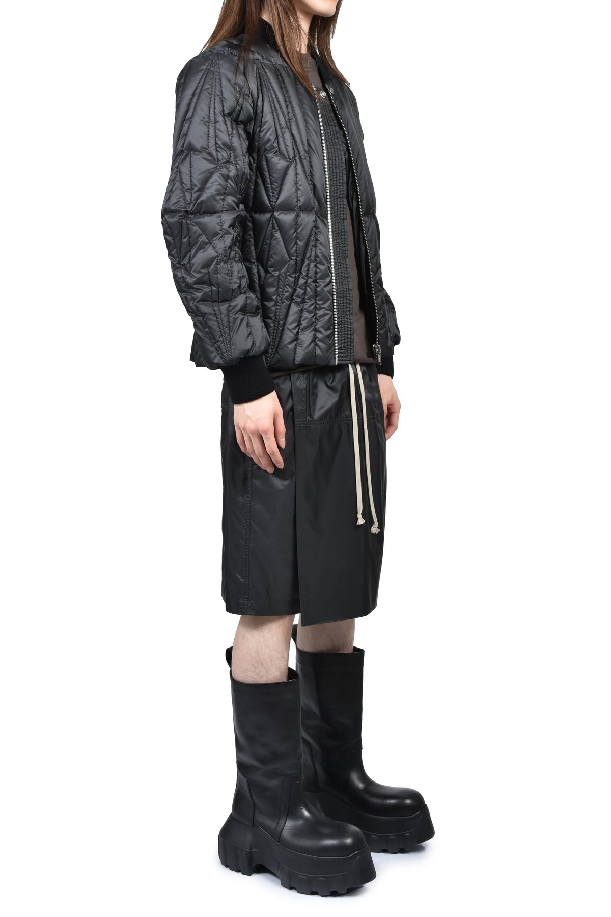 MONCLER + RICK OWENS モンクレール【本物保証】ショーツ、ストリートスタイル、メンズ  KILTSHORTS / BLK