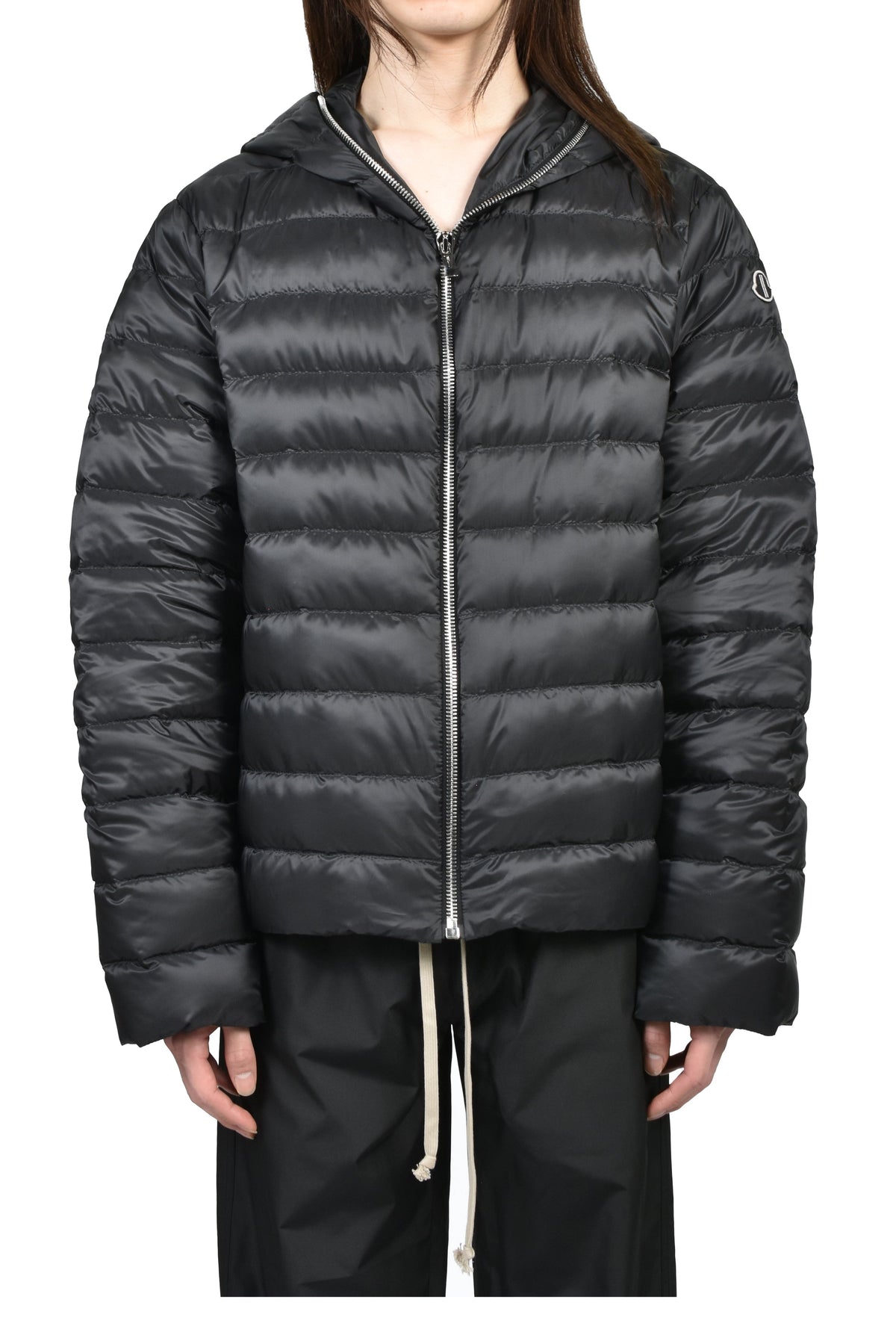 MONCLER + RICK OWENS モンクレール【本物保証】ダウンジャケット、ストリートスタイル、メンズ ZIPLOCK JACKET / BLK
