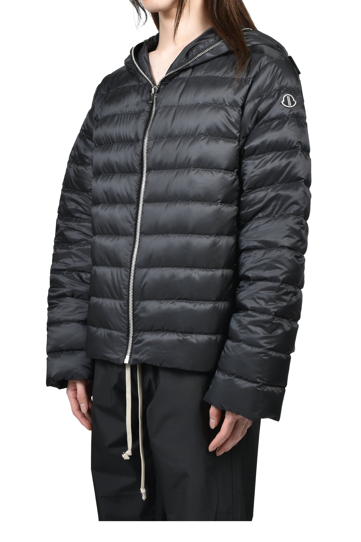 MONCLER + RICK OWENS モンクレール【本物保証】ダウンジャケット、ストリートスタイル、メンズ ZIPLOCK JACKET / BLK