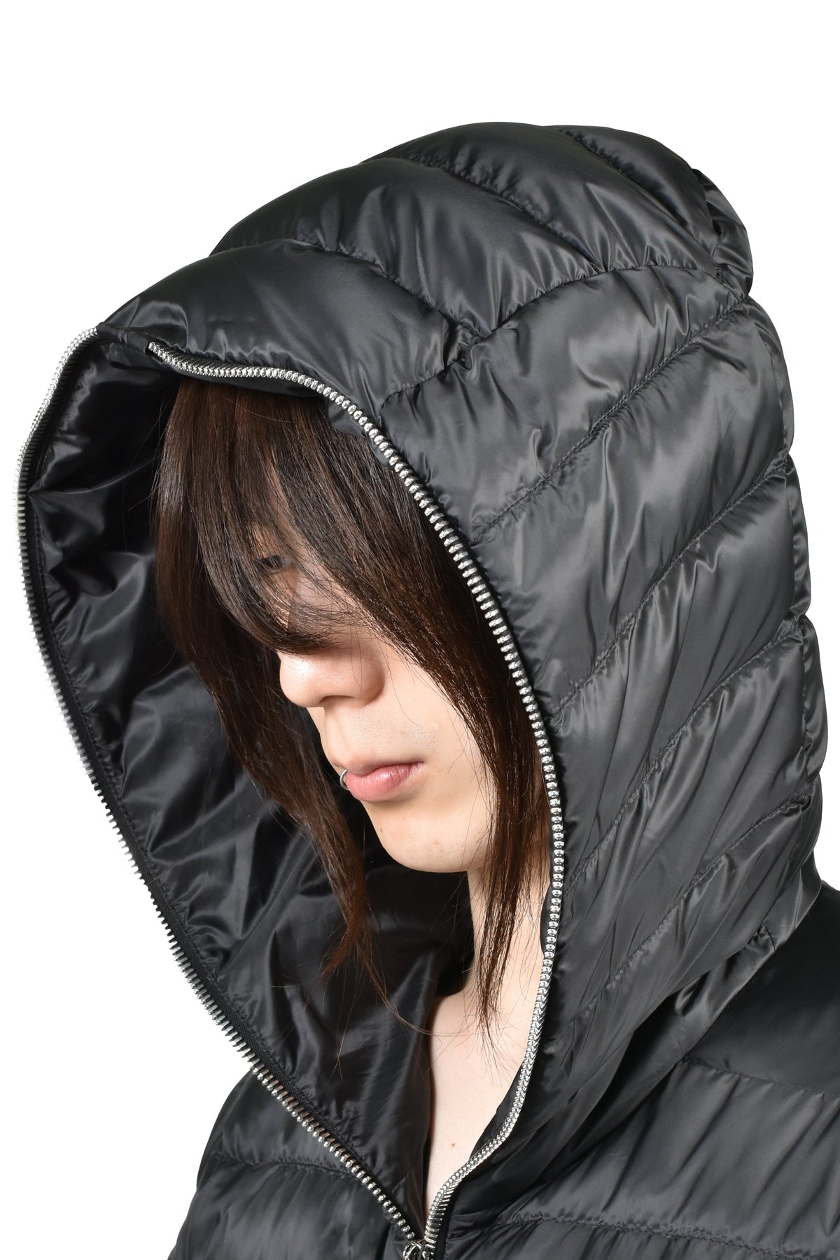 MONCLER + RICK OWENS モンクレール【本物保証】ダウンジャケット、ストリートスタイル、メンズ ZIPLOCK JACKET / BLK