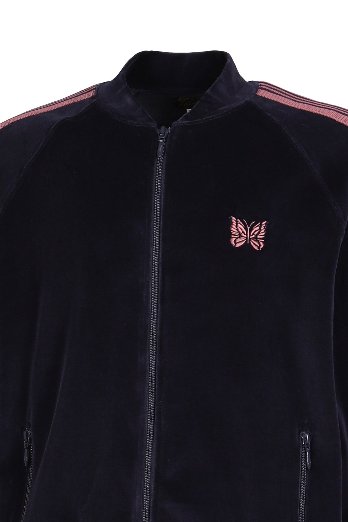 Needles ニードルス 【本物保証】 トラックジャケット ストリート系 メンズ RIB COLLAR TRACK JACKET - C/PE VELOUR / NVY