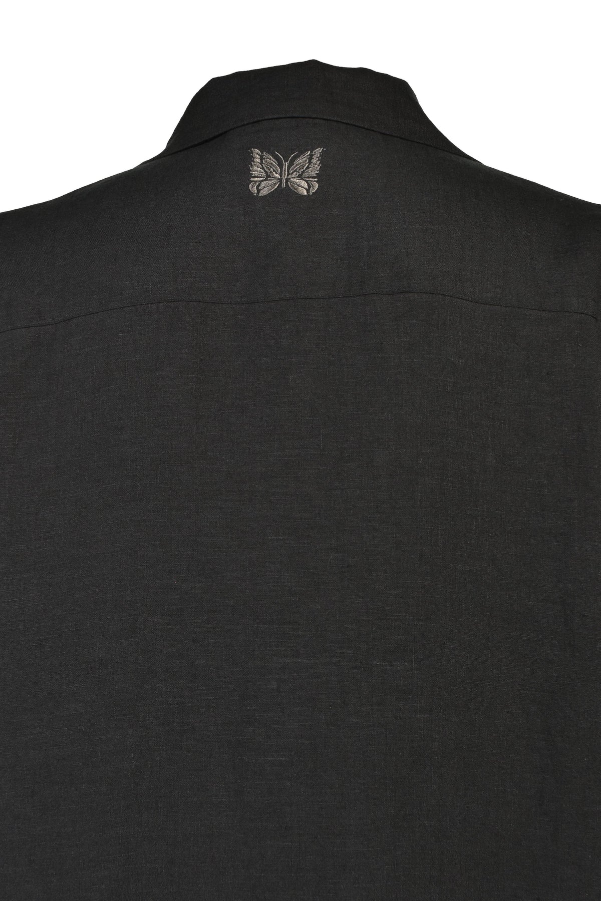 Needles ニードルス 【本物保証】 シャツ ストリート系 メンズ TRACK L/S OPEN COLLAR SHIRT - COTTON LINEN ( 20TH EXCLUSIVE) / BLK