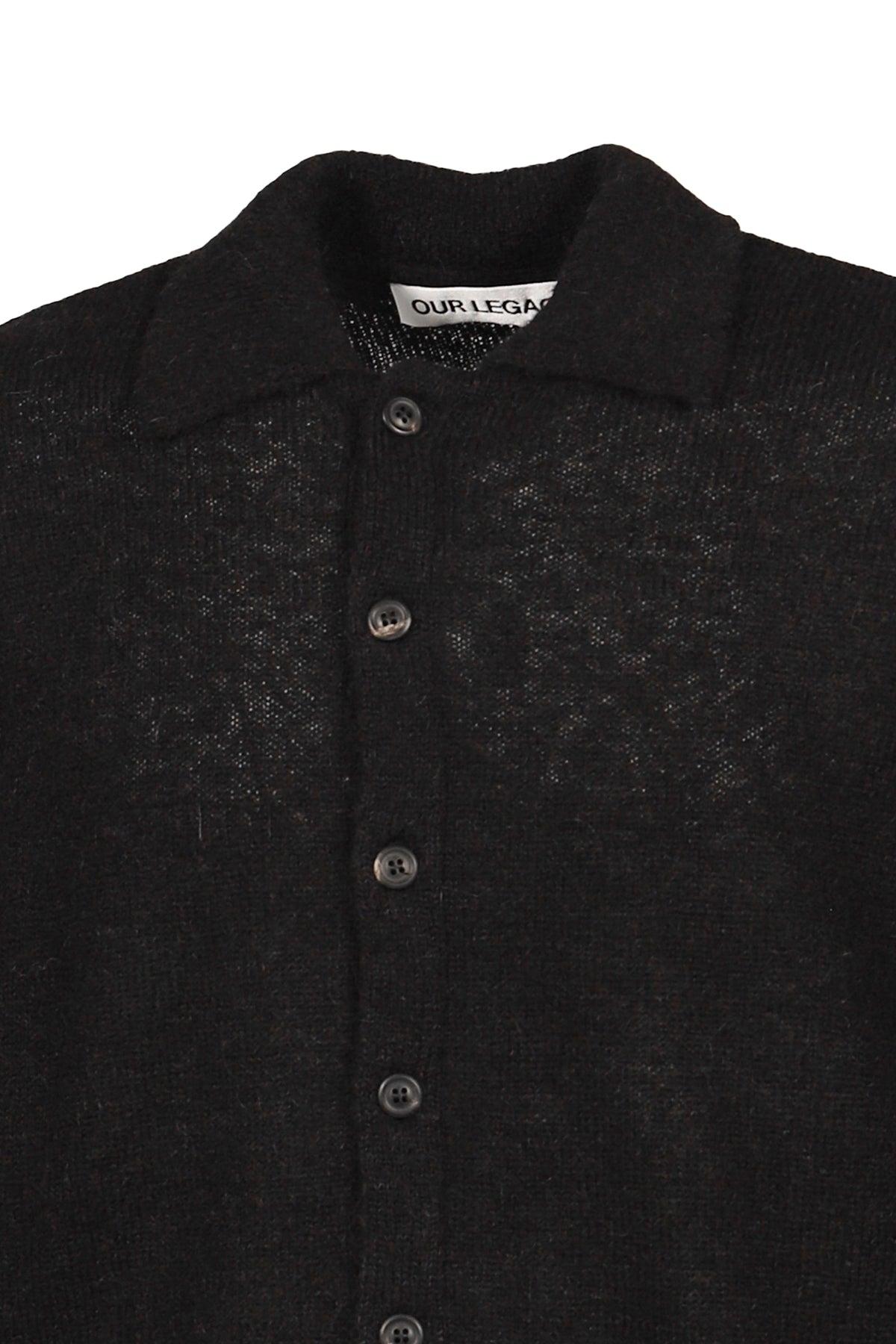 OUR LEGACY アワー レガシー 【本物保証】シャツ、ストリートスタイル、メンズ EVENING POLO / BLK