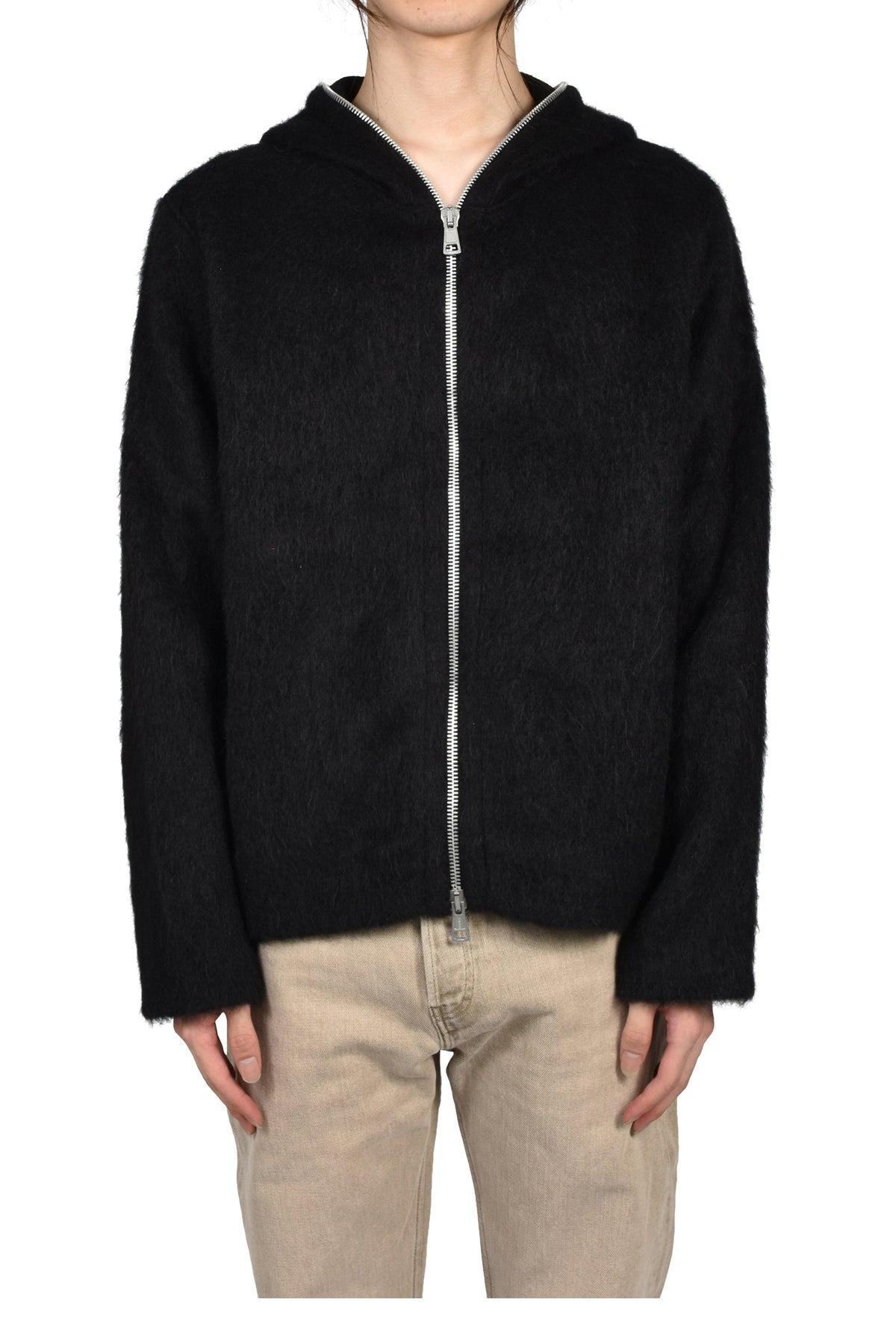 OUR LEGACY アワー レガシー 【本物保証】 ニット ストリート系 メンズ FULL ZIP HOOD / BLK