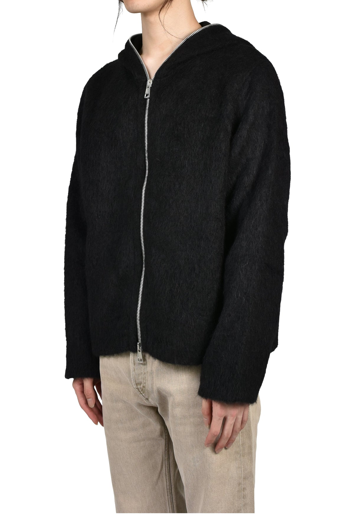 OUR LEGACY アワー レガシー 【本物保証】 ニット ストリート系 メンズ FULL ZIP HOOD / BLK