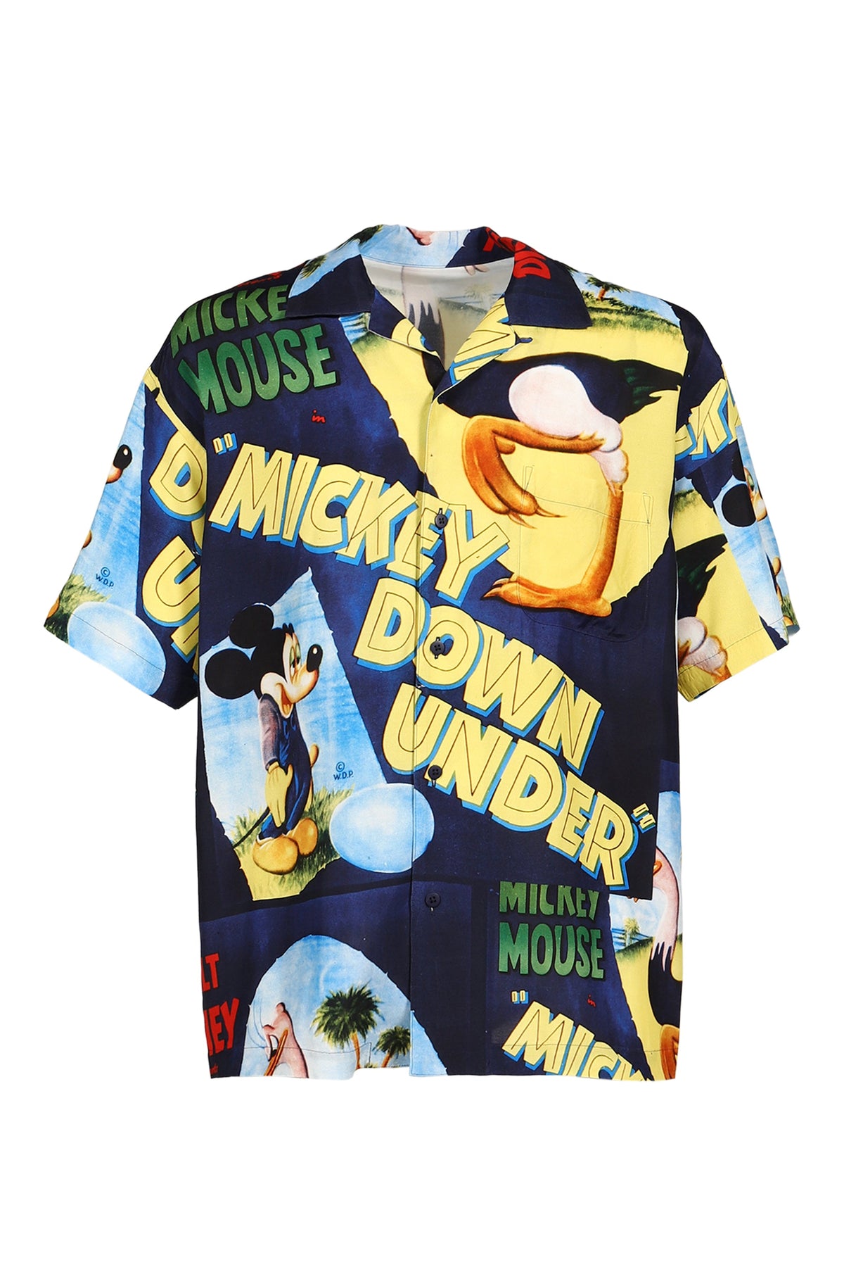 PORTER CLASSIC 【本物保証】 シャツ ストリート系 メンズ DISNEY VP / PC ALOHA COLLECTION ALOHA SHIRT / MICKEY & BIRD / NVY