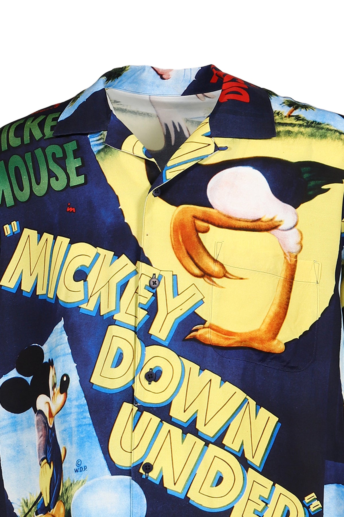 PORTER CLASSIC 【本物保証】 シャツ ストリート系 メンズ DISNEY VP / PC ALOHA COLLECTION ALOHA SHIRT / MICKEY & BIRD / NVY