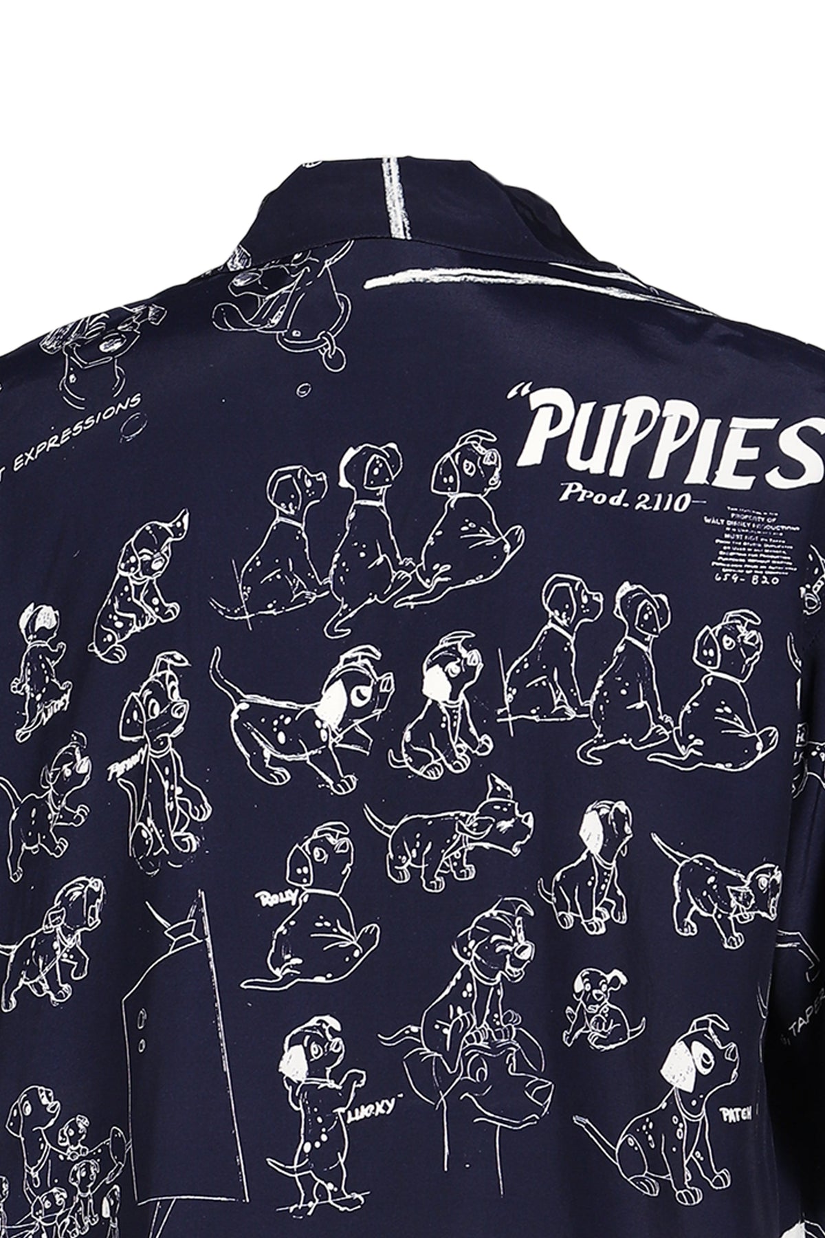 PORTER CLASSIC 【本物保証】 シャツ ストリート系 メンズ DISNEY MS / PC ALOHA COLLECTION ALOHA SHIRT / 101 DALMATIANS / NVY