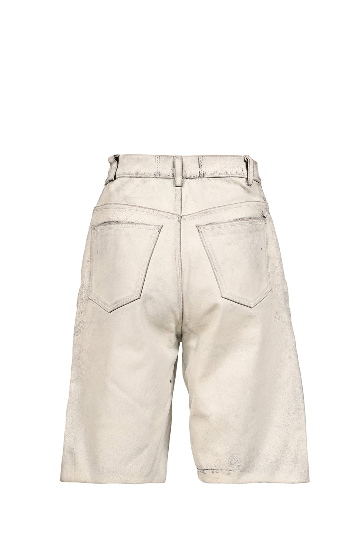 Paly Hollywood パリーハリウッド 【本物保証】 パンツ ストリート系 メンズ HOLY MOUNTAIN PAINTED LEATHER DBL KNEE SHORT / WHT
