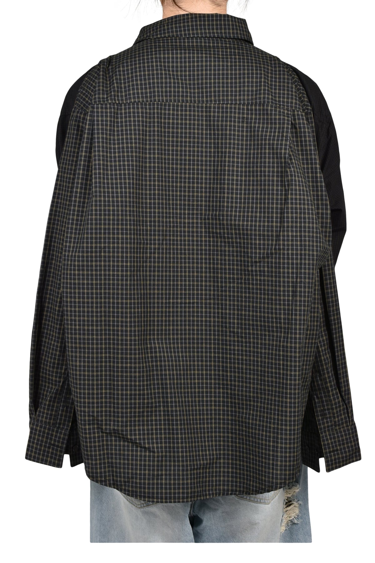 Protocol Index プロトコル一覧 【本物保証】 シャツ ストリート系 メンズ FOUR HANDS CHECK SHIRTS / BLK