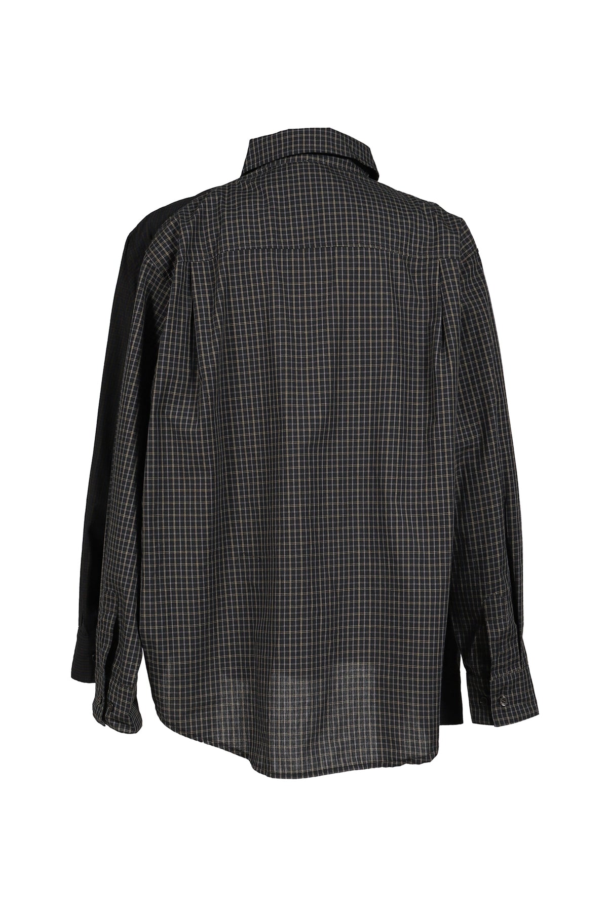 Protocol Index プロトコル一覧 【本物保証】 シャツ ストリート系 メンズ FOUR HANDS CHECK SHIRTS / BLK