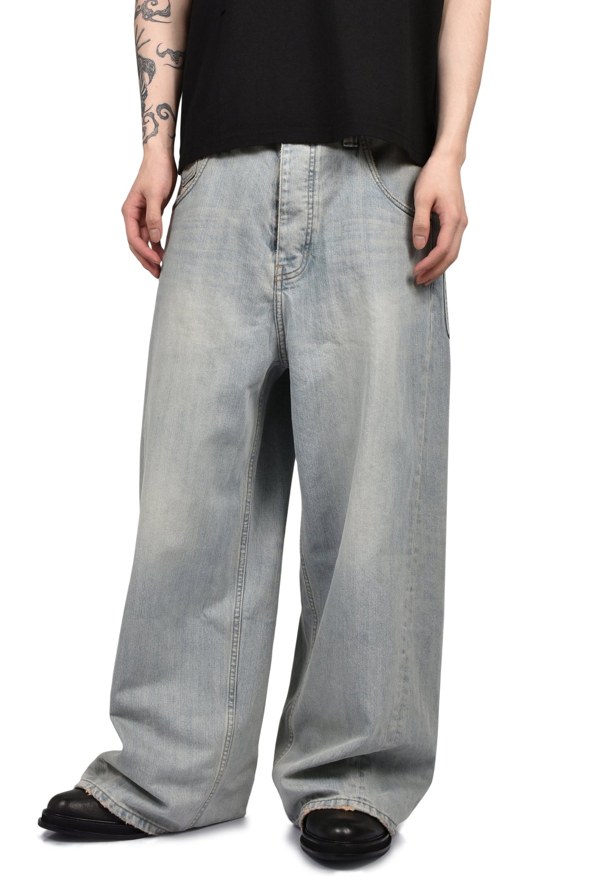 Protocol Index プロトコル一覧 【本物保証】 デニムパンツ ストリート系 メンズ RETRO DENIM PANTS / BLU