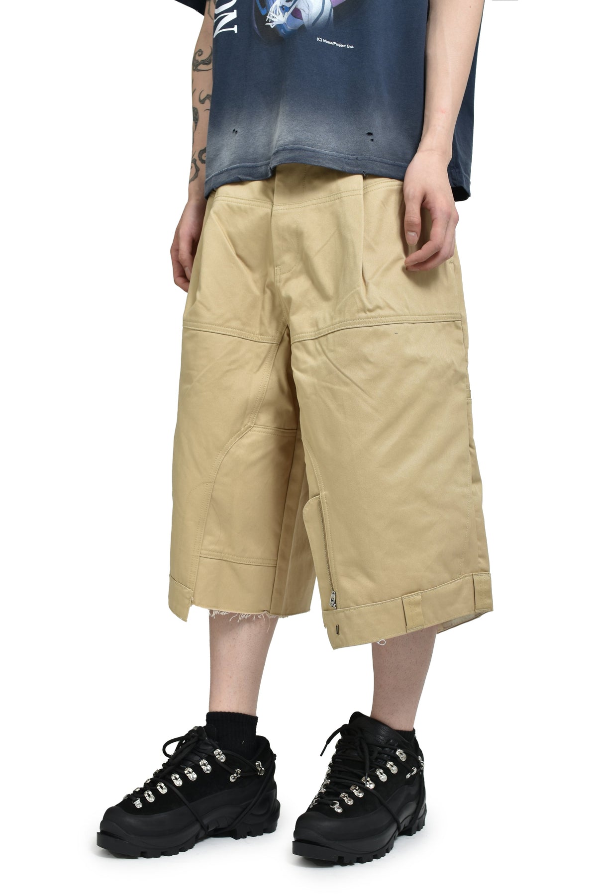 Protocol Index プロトコル一覧 【本物保証】 パンツ ストリート系 メンズ UPSIDE DOWN WORK JORTS / BEI