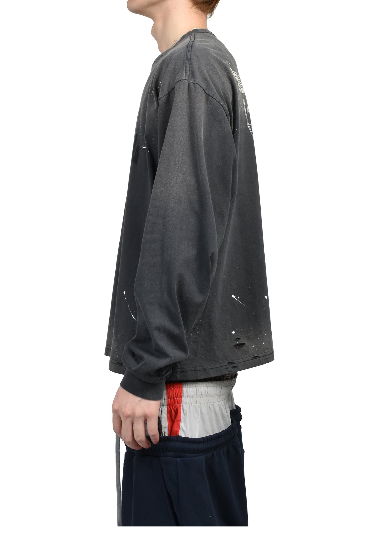 Protocol Index プロトコル一覧 【本物保証】 Tシャツ ストリート系 メンズ VINTAGE OVERDYED LONGSLEEVE (EXCLUSIVE) / BLK