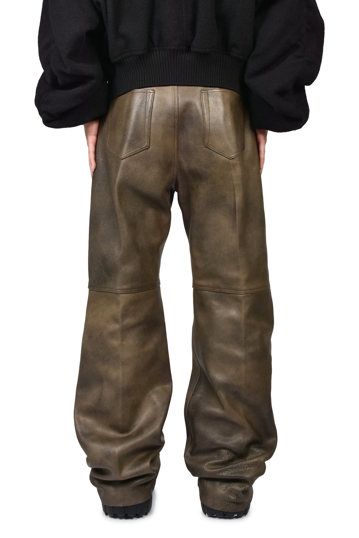 Rick Owens リックオウエンス 【本物保証】 ジーンズ、ストリートスタイル、メンズ  GETH JEANS / WASHED BLK