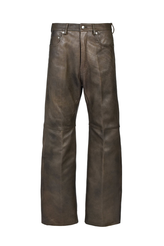 Rick Owens リックオウエンス 【本物保証】 ジーンズ、ストリートスタイル、メンズ  GETH JEANS / WASHED BLK