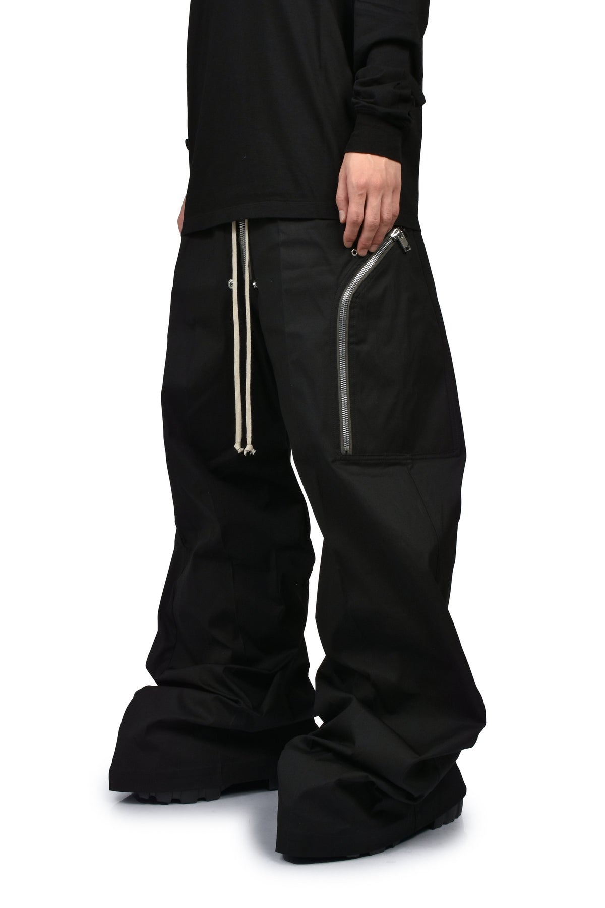 Rick Owens リックオウエンス 【本物保証】 パンツ、ストリートスタイル、メンズ  HEIZER BELAS / BLK
