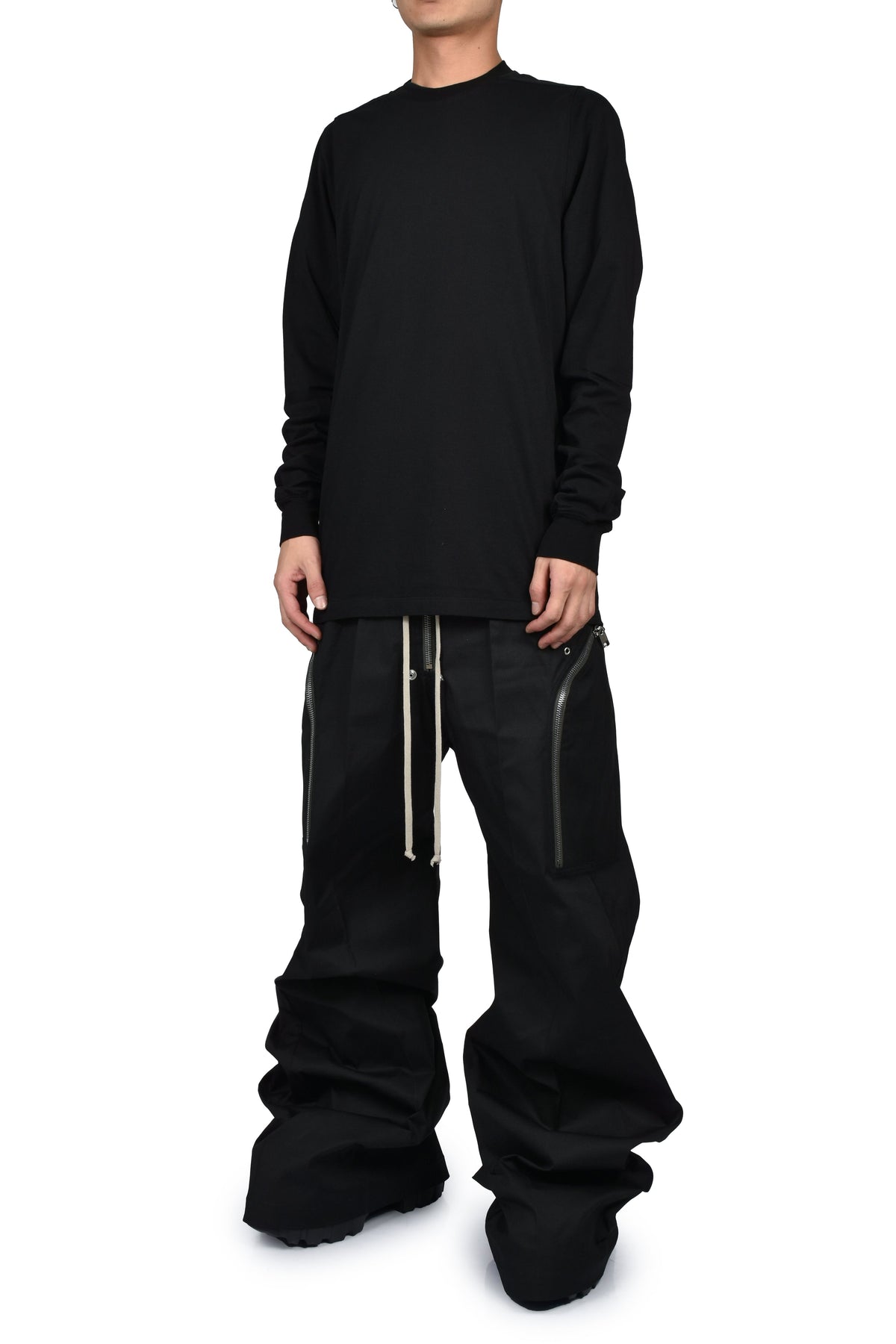 Rick Owens リックオウエンス 【本物保証】 パンツ、ストリートスタイル、メンズ  HEIZER BELAS / BLK