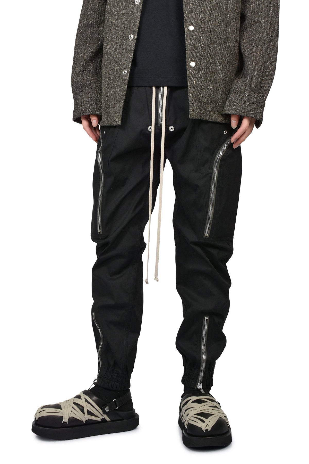 Rick Owens リックオウエンス 【本物保証】 パンツ、ストリートスタイル、メンズ  HEIZER CARGO / BLK