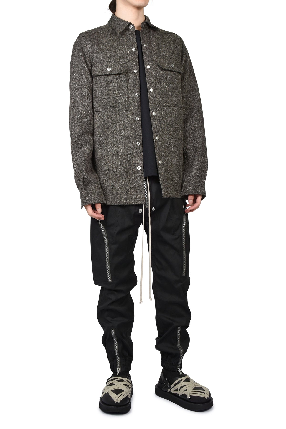 Rick Owens リックオウエンス 【本物保証】 パンツ、ストリートスタイル、メンズ  HEIZER CARGO / BLK