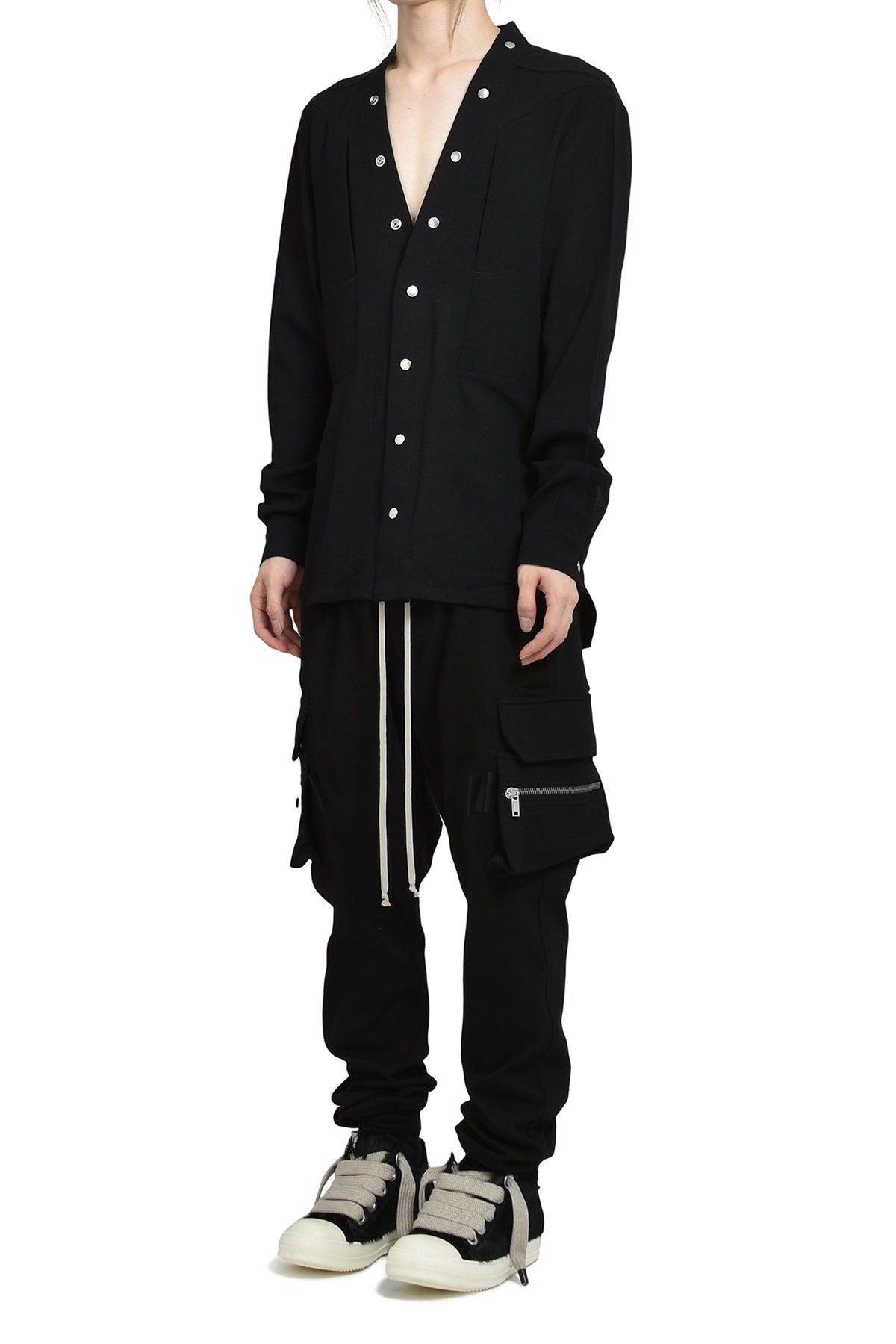Rick Owens リックオウエンス 【本物保証】 パンツ、ストリートスタイル、メンズ MASTODON CARGO / BLK