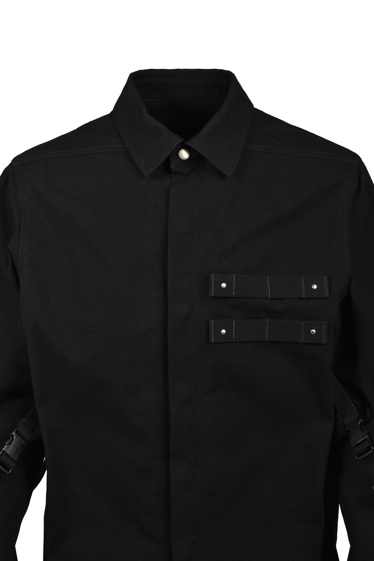 Rick Owens アンファン リッシュ デプリメ【本物保証】 シャツ、ストリートスタイル、メンズROWLAND SHIRT / BLK