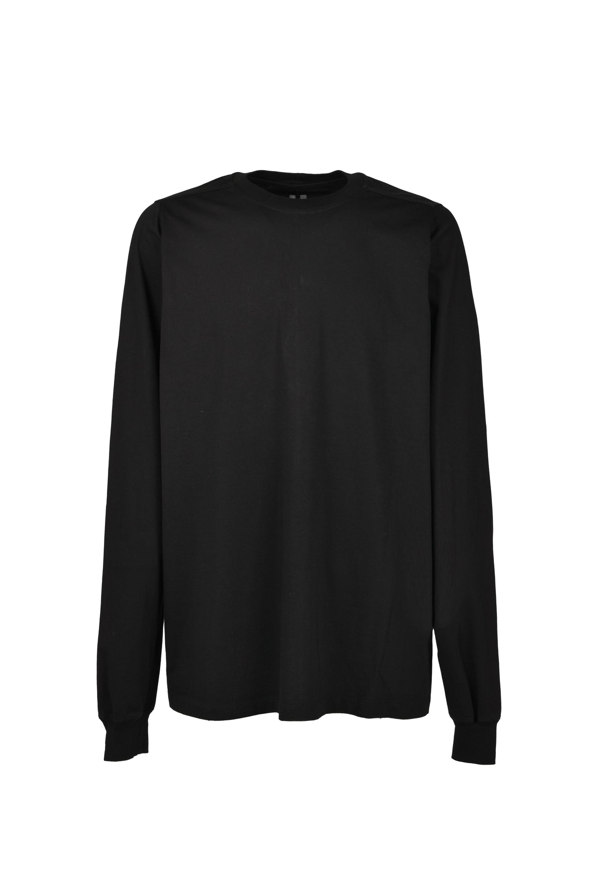 Rick Owens リックオウエンス 【本物保証】Tシャツ、ストリートスタイル、メンズ SHORT CREWNECK LS T / BLK
