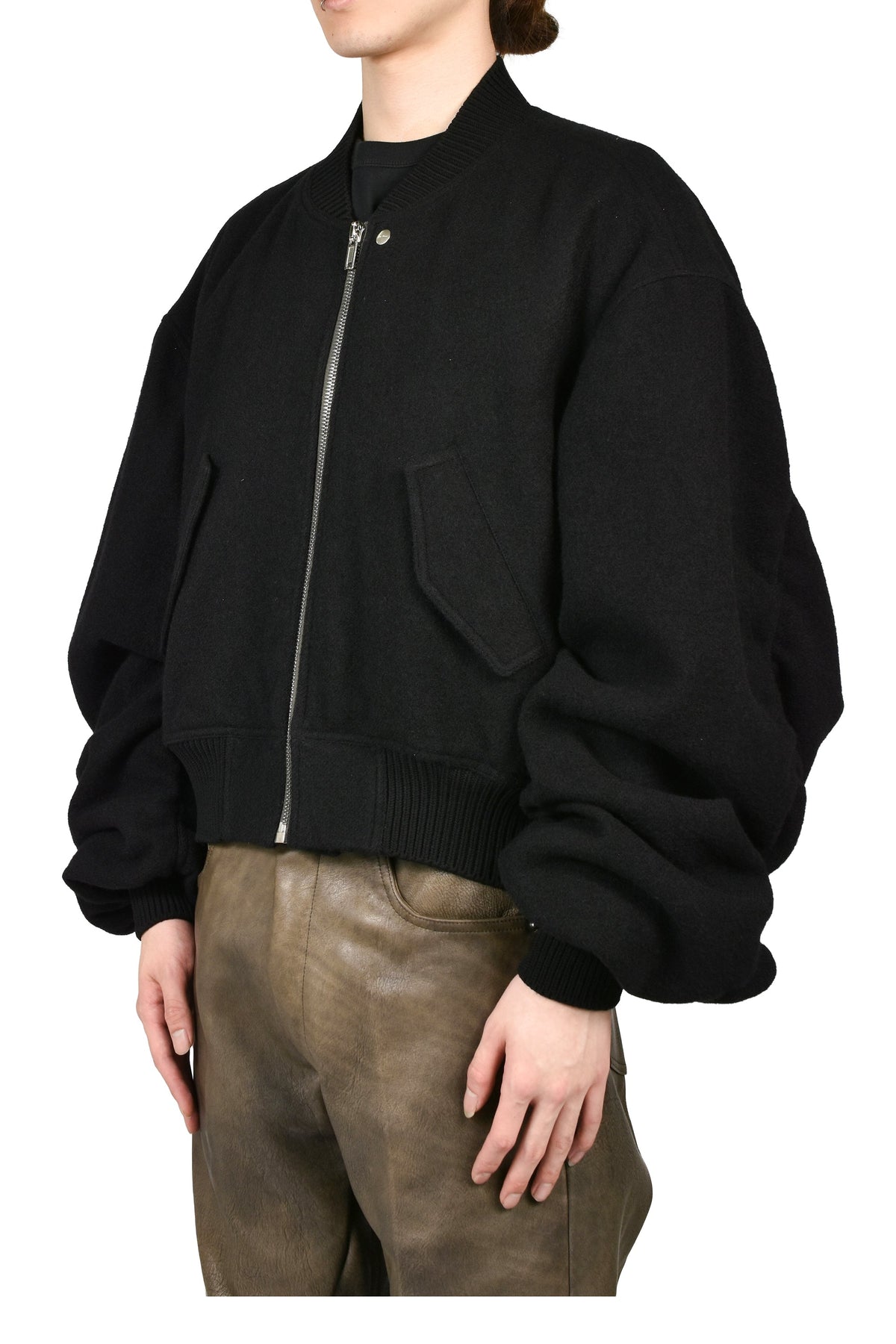Rick Owens リックオウエンス 【本物保証】 ジャケット、ストリートスタイル、メンズ SECCHIA FLIGHT / BLK